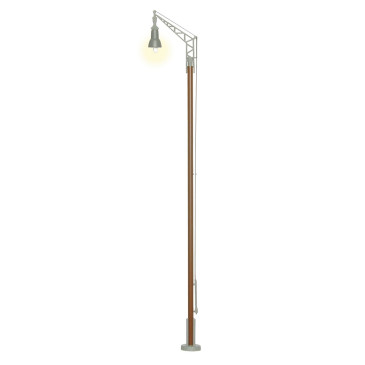 Lampadaire "Mât bois" 148mm-HO 1/87-VIESSMANN 6061