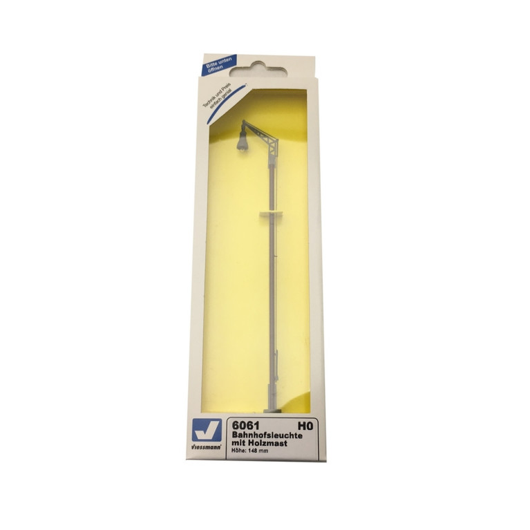 Lampadaire "Mât bois" 148mm-HO 1/87-VIESSMANN 6061