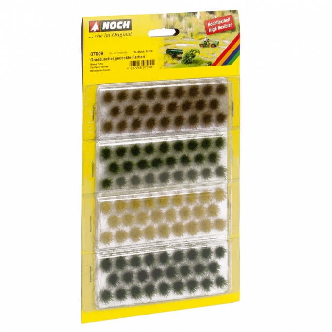 104 touffes d'herbes 6mm-Toutes échelles-NOCH 07009