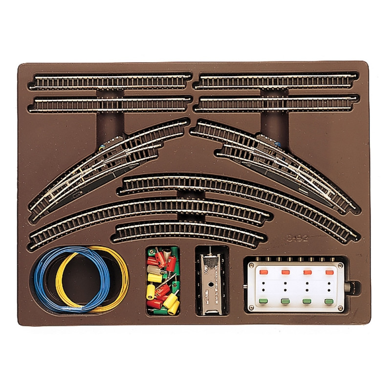 Coffret de rails T1 avec aiguillages-Z 1/220-MARKLIN 8192