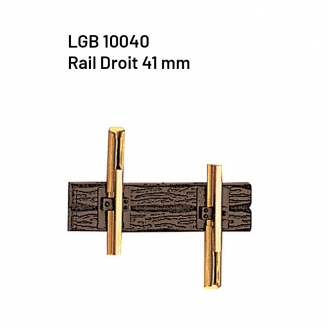Rail droit 41mm train de jardin -G-1/22.5-LGB 10040