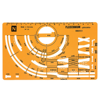 Gabarit de dessin pour réseau-N 1 /160-FLEISCHMANN 995101