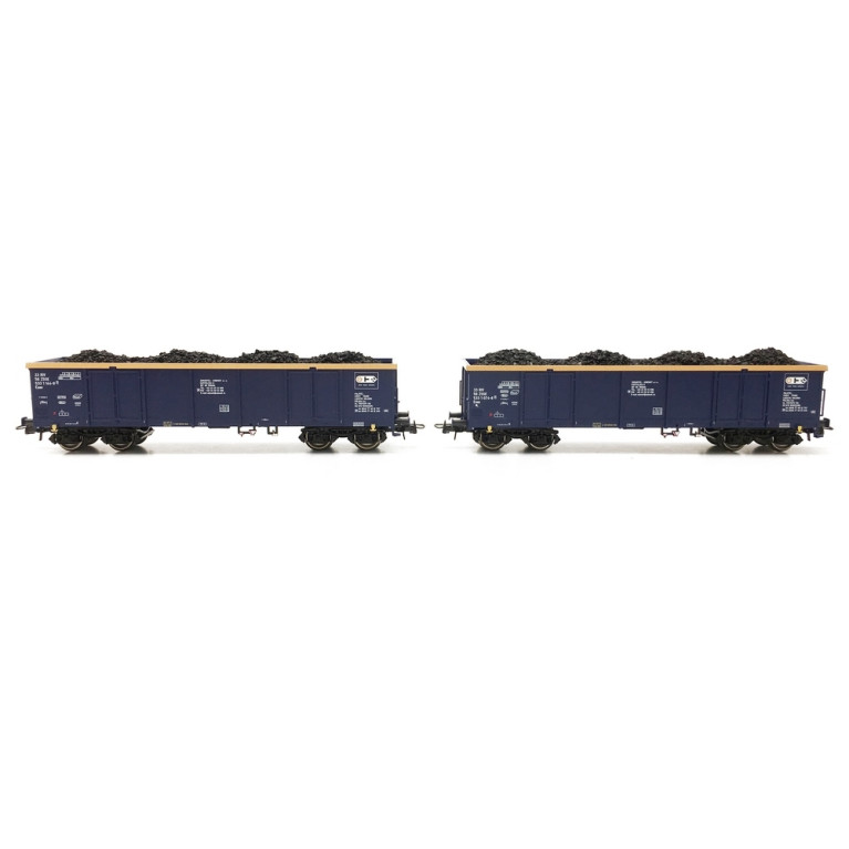 2 Tombereaux EAOS Einsteller avec chargement Ep IV-HO-ROCO 76086