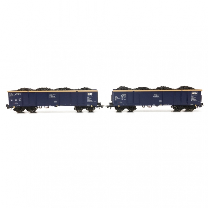 2 Tombereaux EAOS Einsteller avec chargement Ep IV-HO-ROCO 76086