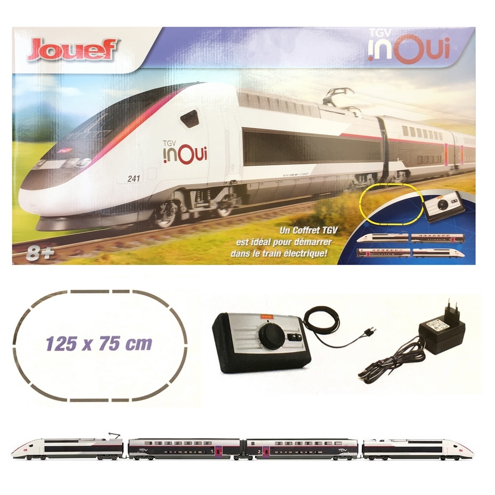 Coffret de démarrage TGV 'INOUI' SNCF Ep VI-HO 1/87-JOUEF HJ1060