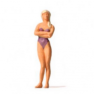 Femme en maillot de bain - Baigneuse-HO 1/87-PREISER 28071