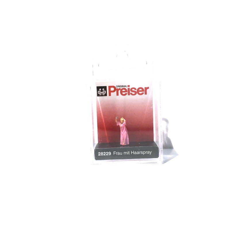 Femme se laquant les cheveux-HO 1/87-PREISER 28229