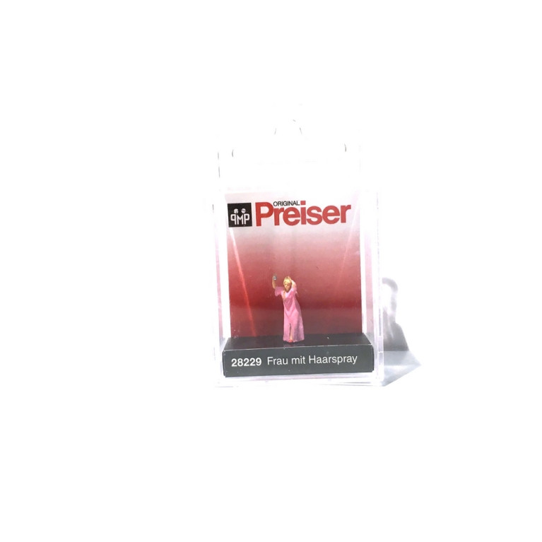 Femme se laquant les cheveux-HO 1/87-PREISER 28229
