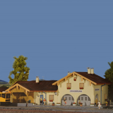 Gare de village HO KIBRI 39388 modelisme ferroviaire diorama neuf KIBRI