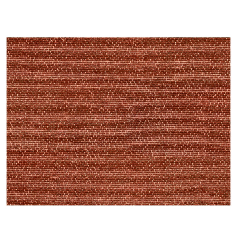 Plaque décor cartonnée 25 x 12,5 cm - HO 1 /87-NOCH 56605