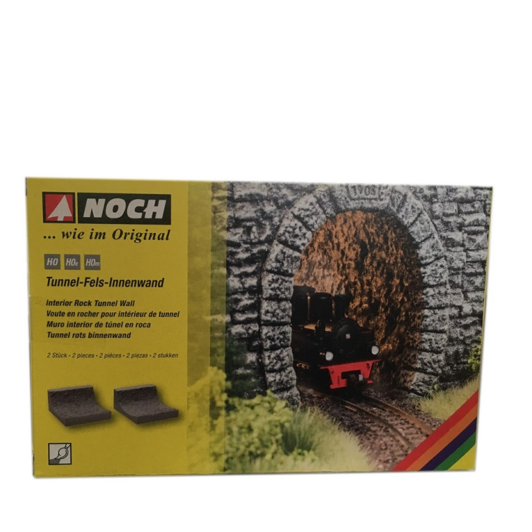 Paroi intérieure en roche tunnel, courbée-HO-1/87-NOCH 58033