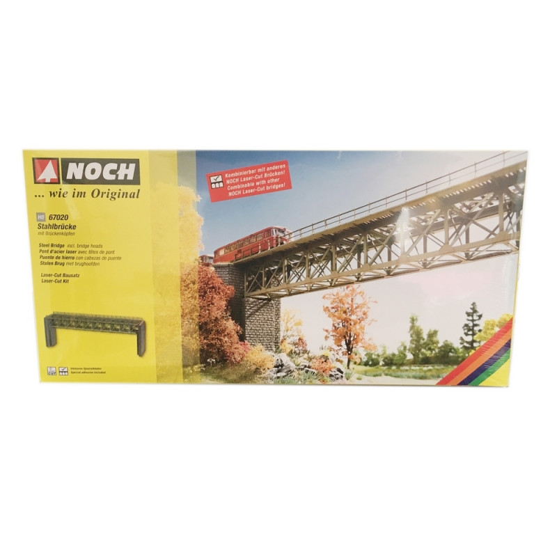 Pont en treillis d'acier-HO-1/87-NOCH 67020