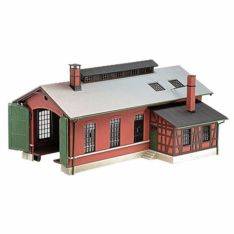 Maquette HO Remise Locomotives Vollmer-Faller-Kibri - Gare, Occasion En Excellent état