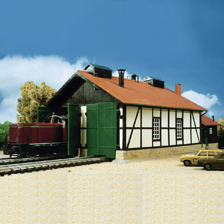Remise locomotive HO KIBRI 39438 modelisme ferroviaire diorama neuf KIBRI