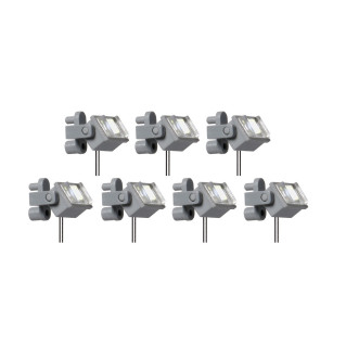 7 spots à LED Blanche-HO 1/87-VIESSMANN 6339