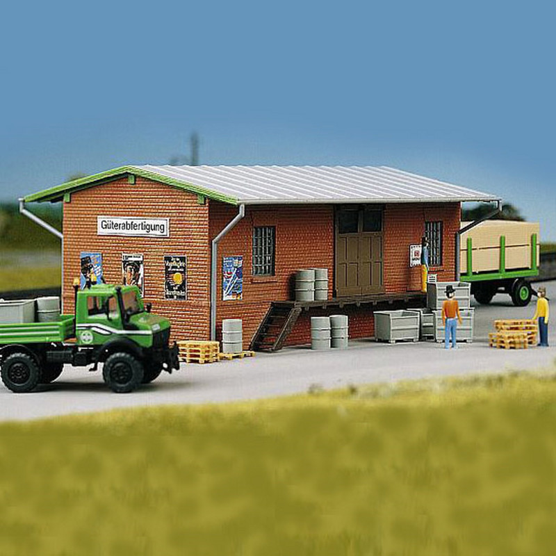 Maquette Halle Marchandise Jouef échelle HO 1/87 - Kit Modélisme Ferroviaire Occasion