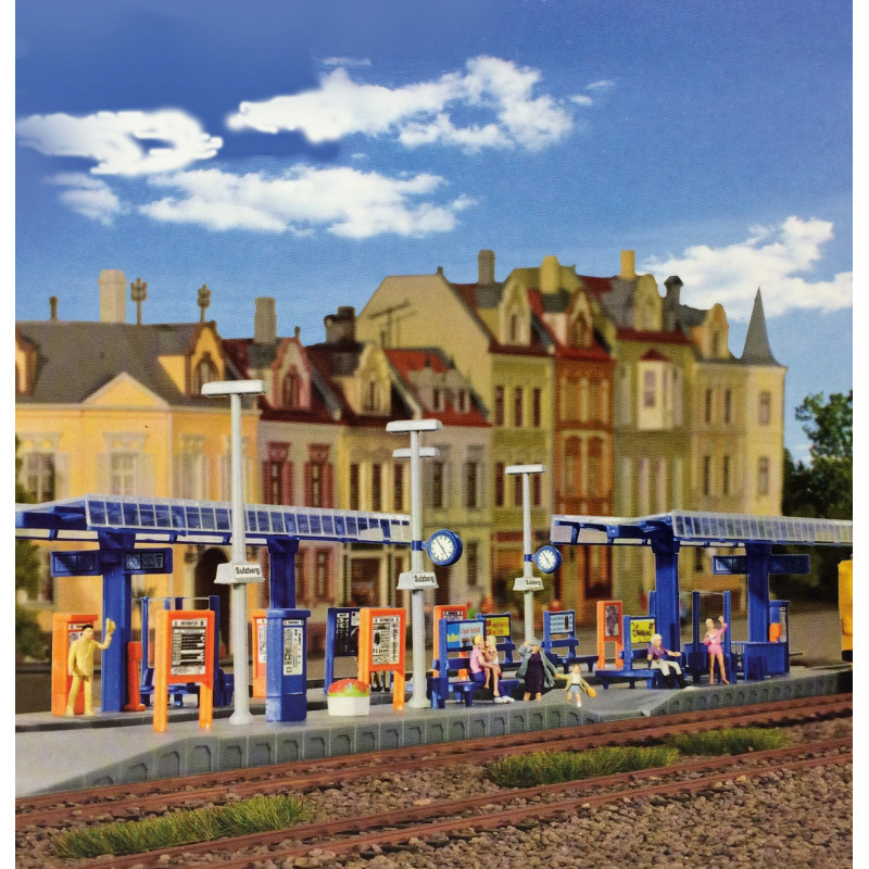 Quais de gare HO KIBRI 39556 modelisme ferroviaire diorama neuf KIBRI