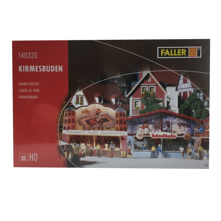 2 stands de foire - Fête Foraine-HO-1/87-FALLER 140320
