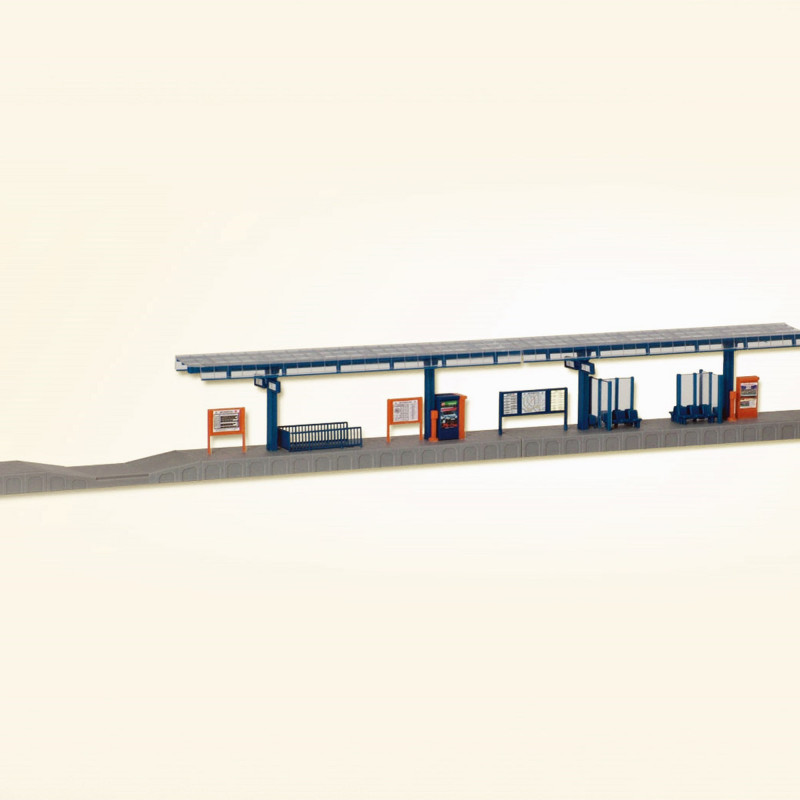 Quais de gare HO KIBRI 39556 modelisme ferroviaire diorama neuf KIBRI