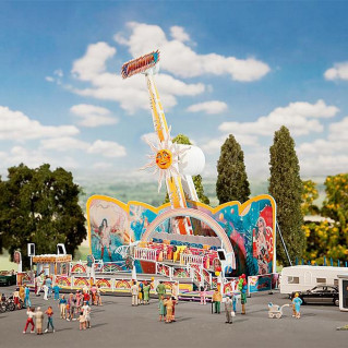 Manège à sensations "Rainbow Millenium" (Motorisé) - Fête Foraine-HO-1/87-FALLER 140429