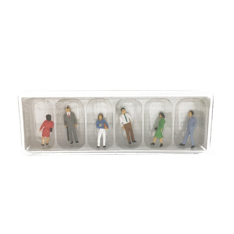 6 personnages asiatiques-HO 1/87-PREISER 10119