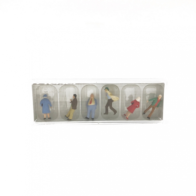 6 passants-HO 1/87-PREISER 10124