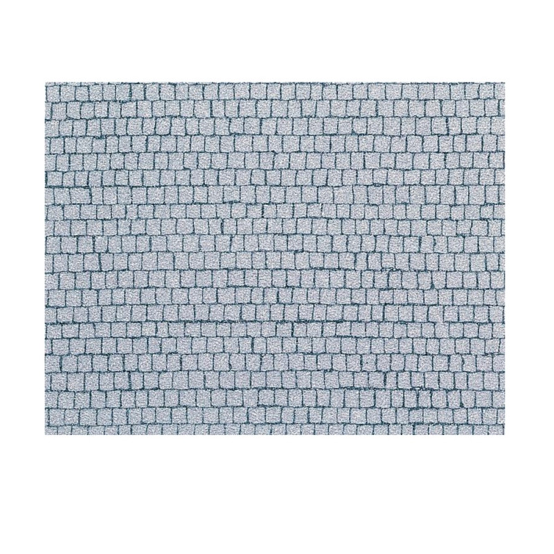 Feuille autocollante souple "Place Pavés"-HO-1/87-FALLER 170646