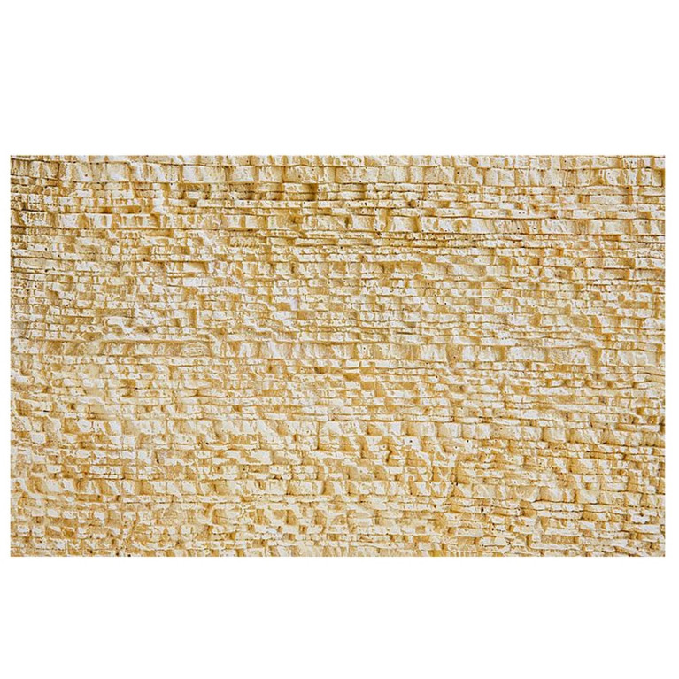 2 Plaques decorflex mur en pierres jaunes-HO 1/87-FALLER 170810