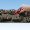 5 rochers "Granit" en mousse dure-HO 1/87-NOCH 58451