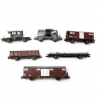 6 Wagons marchandises du Gotthardbahn SBB-HO 1/87-ROCO 76051