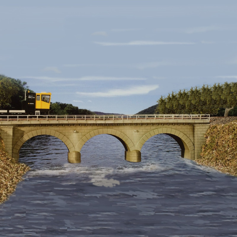 Pont maçonné HO KIBRI 39721 modelisme ferroviaire diorama neuf KIBRI