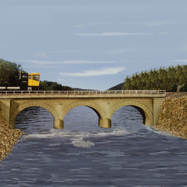 Pont maçonné HO KIBRI 39721 modelisme ferroviaire diorama neuf KIBRI