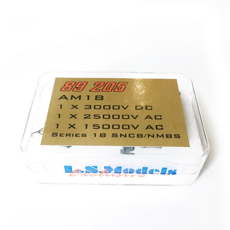 3 Pantographes AM 18 SNCB-HO 1/87-LSMODELS 89205