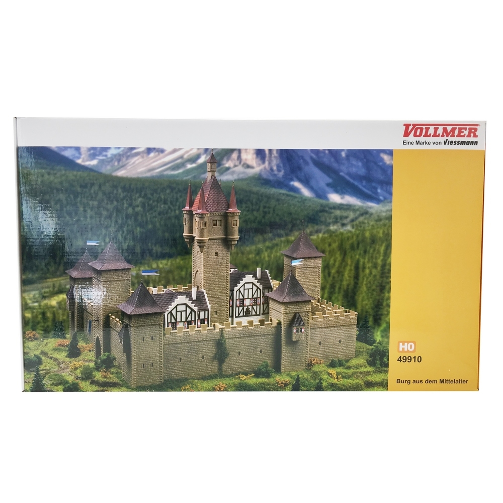 Vollmer 49910 Ho Château Du Moyen Âge # Neuf Emballage D'Origine #