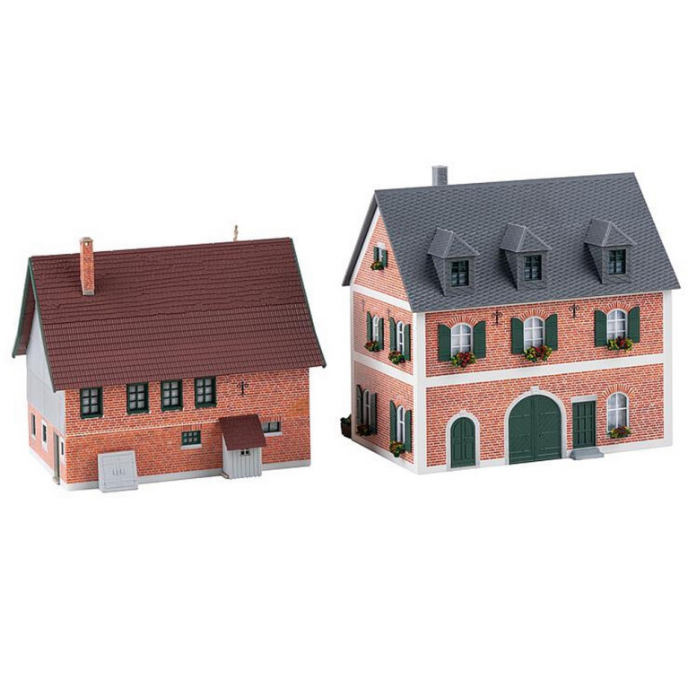 Haras en 2 bâtiments-HO 1/87-FALLER 130542