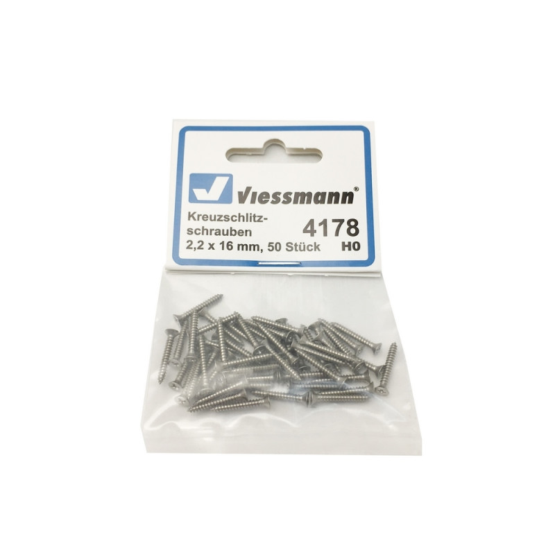 50 vis pour bornier 2.2 mm x 16 mm - VIESSMANN 4178