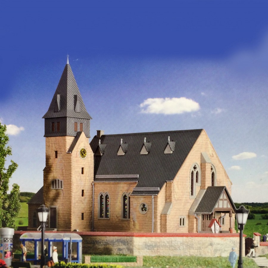Eglise HO KIBRI 39766 modelisme ferroviaire diorama neuf KIBRI