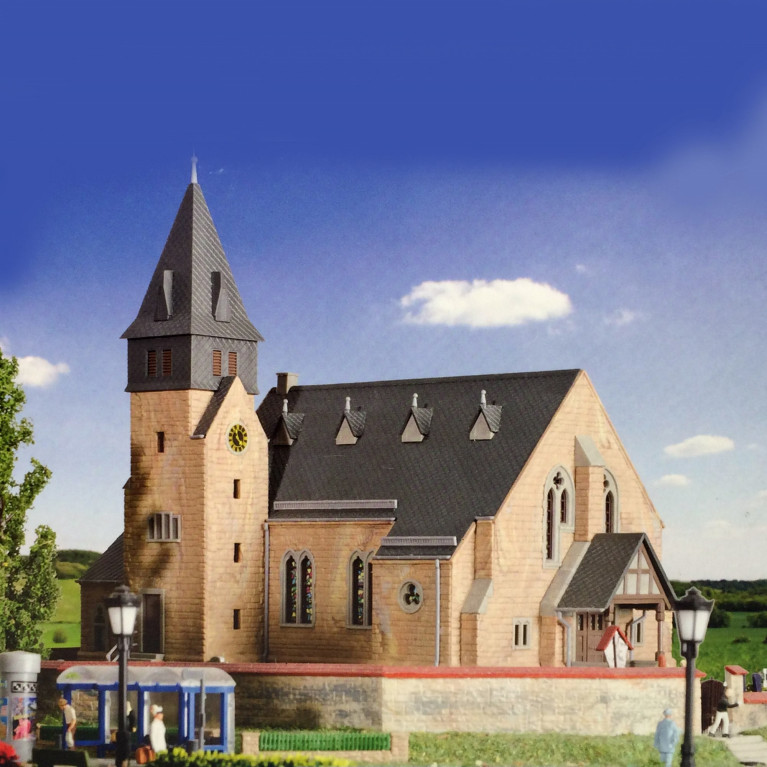 Eglise HO KIBRI 39766 modelisme ferroviaire diorama neuf KIBRI