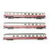 3 voitures grande ligne Christoforus Express DB Ep IV-HO 1/87-ROCO 74095