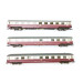 3 voitures grande ligne Christoforus Express DB Ep IV-HO 1/87-ROCO 74095