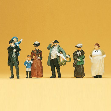 6 Figurines (1900)-HO 1/87-PREISER 12176