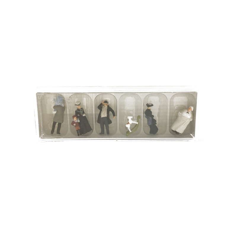 6 Figurines (1900)-HO 1/87-PREISER 12176