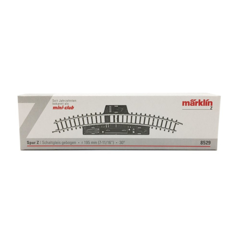 Rail de commutation courbe R 195 mm 30 degrés - Z 1/220 - MARKLIN 8529