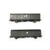 2 Fourgons Dqd2m SNCF Ep III - HO 1/87 - LSMODELS 30301