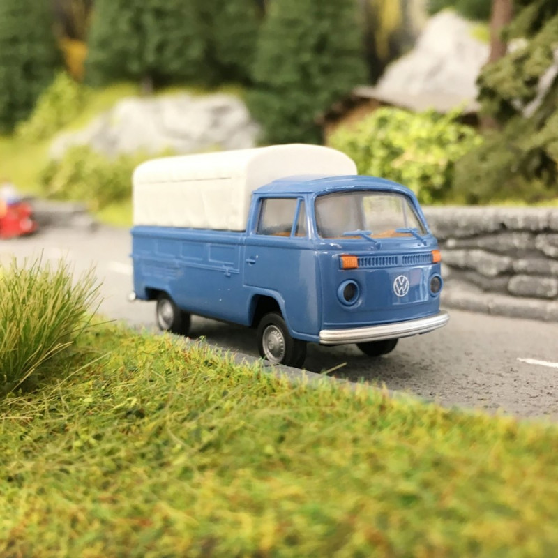 VW T2 Combi Bay Window plateau baché-HO 1/87-BREKINA 33930