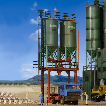 Silo double HO KIBRI 39931 modelisme ferroviaire diorama neuf KIBRI