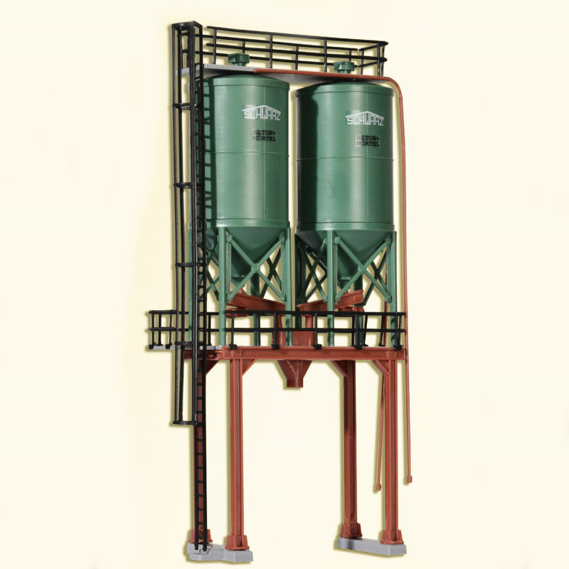 Silo double HO KIBRI 39931 modelisme ferroviaire diorama neuf KIBRI