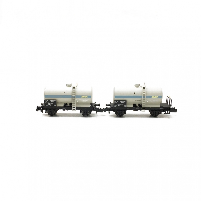 2 Wagons Citernes Soudée OCEM 29 SNCF Ep IV - N 1/160 - REE NW047