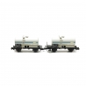 2 Wagons Citernes Soudée OCEM 29 SNCF Ep IV - N 1/160 - REE NW047