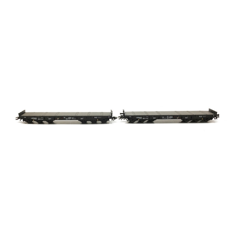 2 wagons plats avec chargement NS Ep V -HO 1/87-MARKLIN 48658